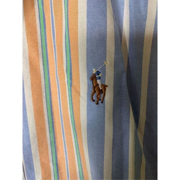 Ralph Lauren 100% cotton fun shirt striped men's size large NEW WITH TAGS - Picture 3 of 7